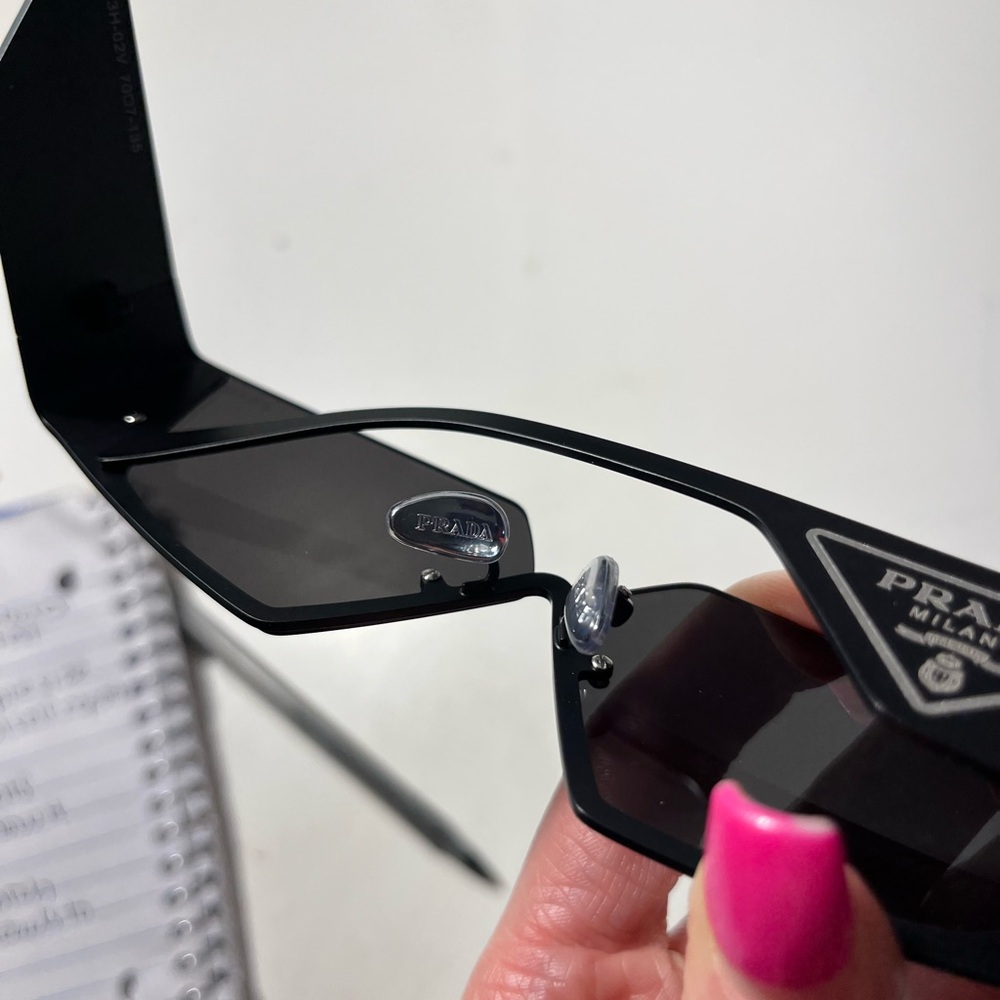 Prada Black Shield Sunglasses - Picture 5 of 9